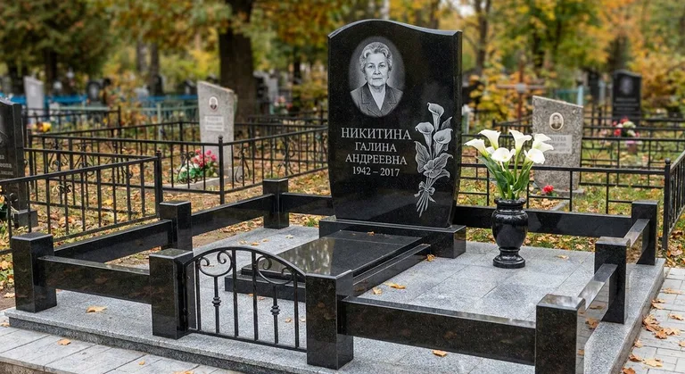 Памятник с гравировкой калл — выполненная работа «Никитина» в Новом Уренгое