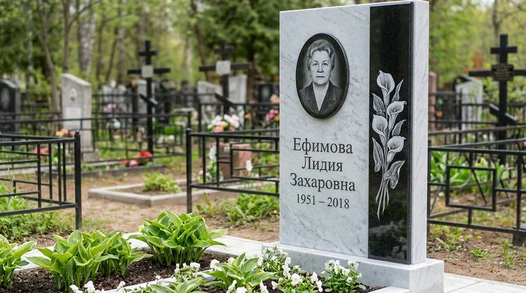 Памятник с гравировкой калл — выполненная работа «Ефимова» в Новом Уренгое