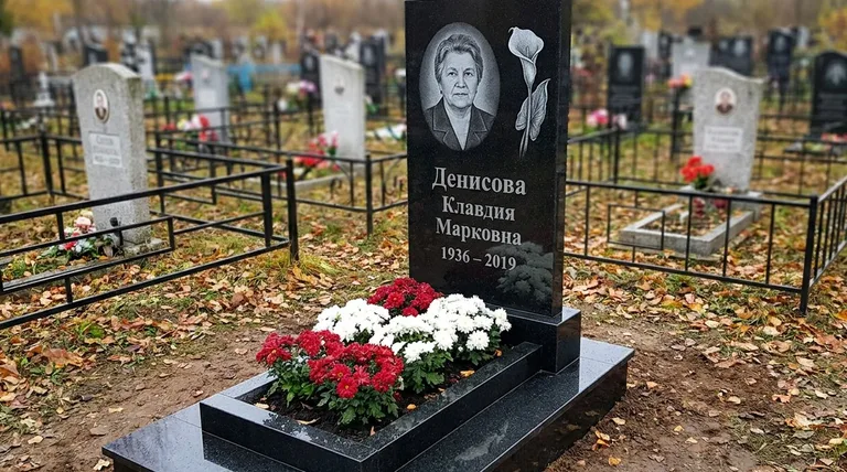 Памятник с гравировкой калл — выполненная работа «Денисова» в Новом Уренгое