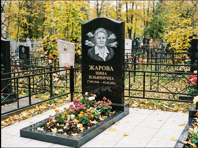 Гравировка портрета на чёрном граните — выполненная работа 2 в Новом Уренгое