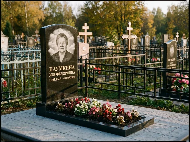 Гравировка портрета на чёрном граните — выполненная работа 30 в Новом Уренгое