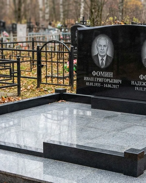 Премиум-комплекс под ключ с вазами и скамьёй в Новом Уренгое