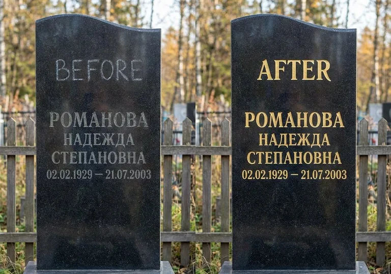 Заделка трещин и полировка гранита: до и после в Новом Уренгое