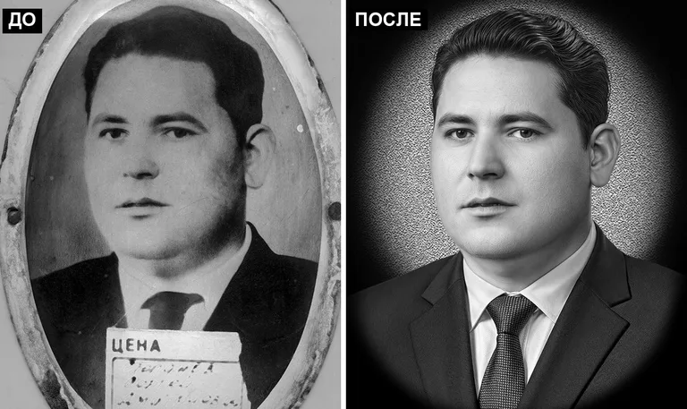 Ретушь фото на памятник — реставрация фотографии: до и после в Новом Уренгое