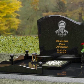 Вертикальный светский гранитный памятник - П155