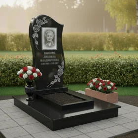 Гранитный светский памятник для мемориального комплекса - ПН124