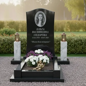 Гранитный светский памятник для мемориального комплекса - ПН126
