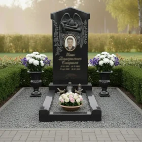Гранитный светский памятник для мемориального комплекса - ПН132