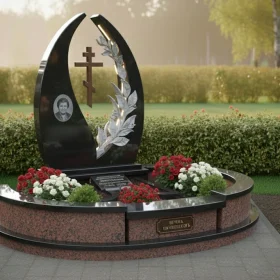 Элитный Православный вертикальный памятник - ПН374