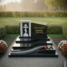 Православный горизонтальный памятник - ПН711