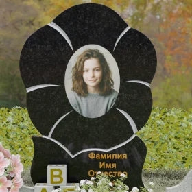 Светский гранитный вертикальный памятник - П233