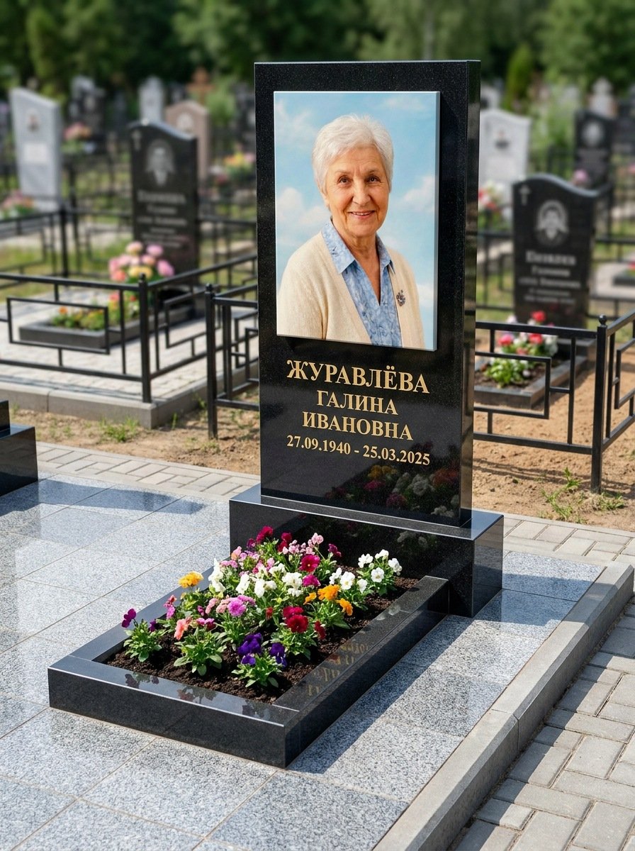 Портрет на памятнике в Новом Уренгое — Портрет в полный рост — керамогранит 400×600 мм