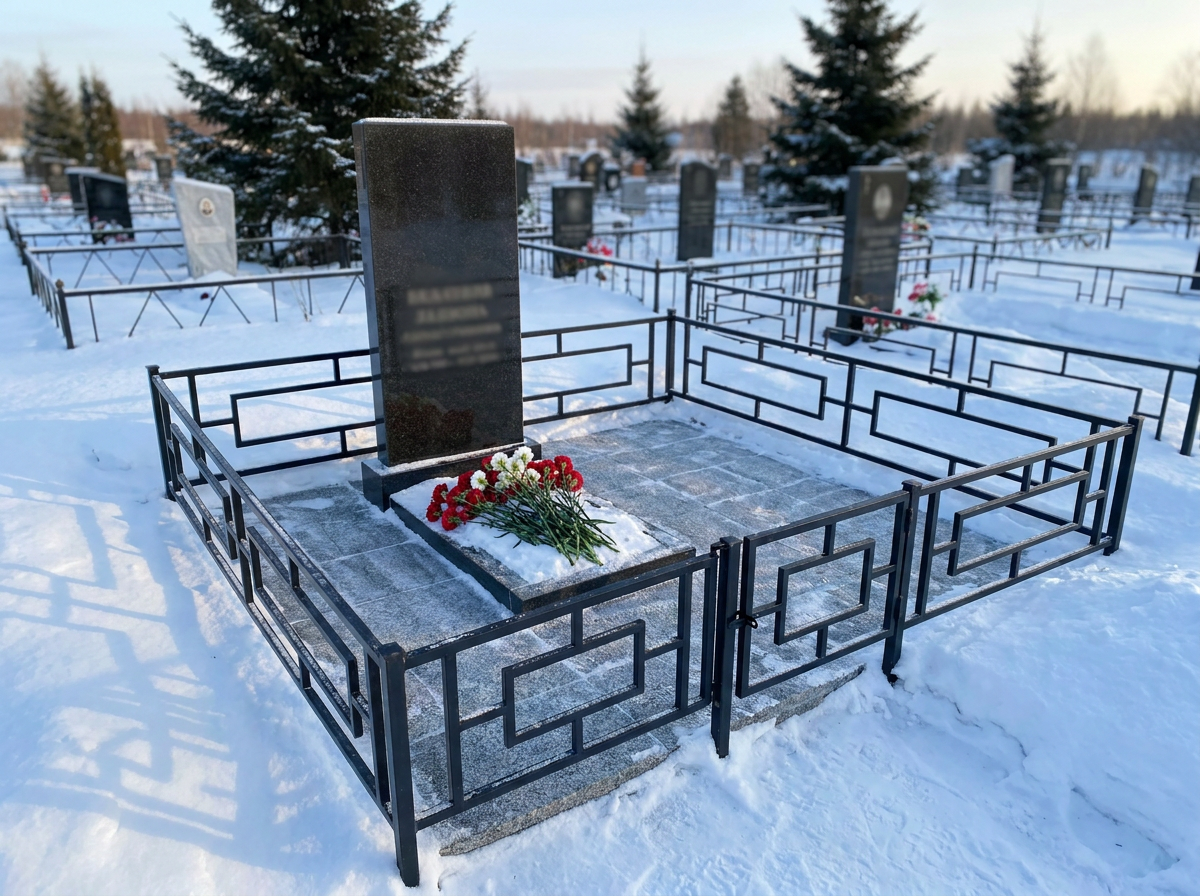 Уборка могилы в Новом Уренгое — пример 3